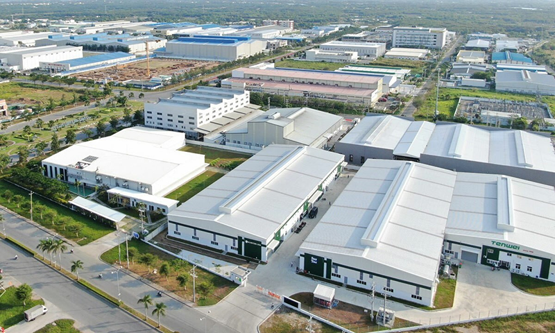 Hình ảnh toàn cảnh các nhà máy tại Becamex Bình Phước - khu công nghiệp miền Nam