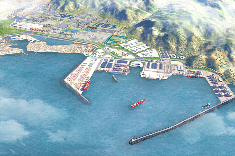 The completion of Phase 1 of the Ca Na seaport marks the first step of the Trung Nam Industrial Park project