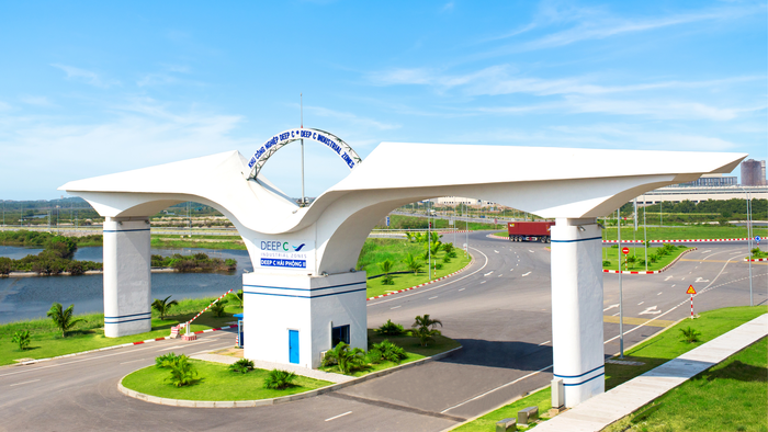 The industrial park plays a crucial role in promoting economic development and urbanization. (Image: DEEP C Hai Phong II)