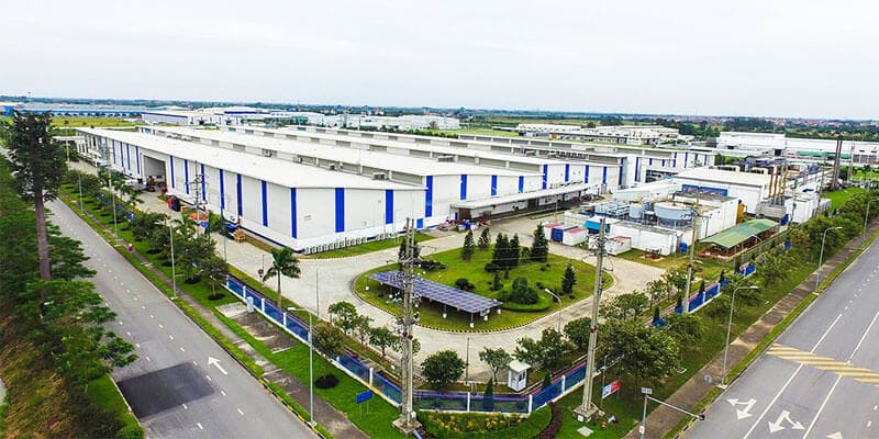Bac Ninh, despite being the province with the smallest area, currently boasts the highest number of active industrial parks (Image: Tien Son Industrial Park, Bac Ninh)
