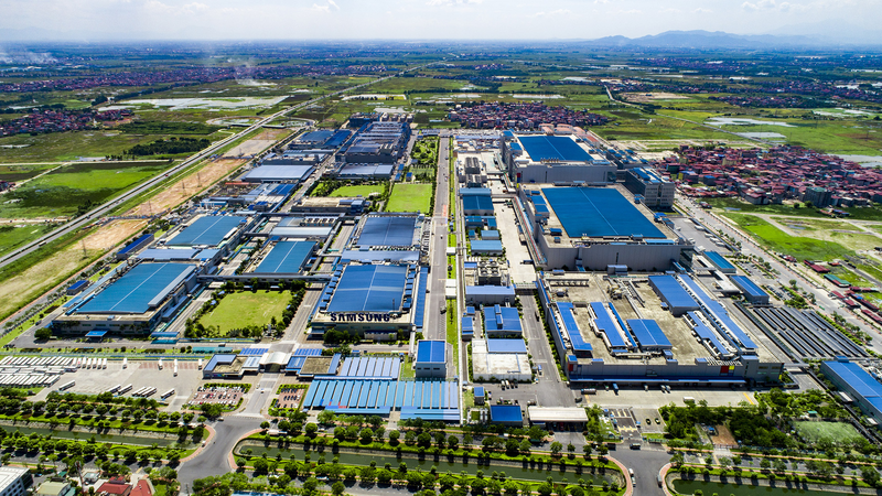 Yen Phong Industrial-Urban-Service Complex is the location where Samsung has established a factory with an investment value of up to USD 9.3 billion
