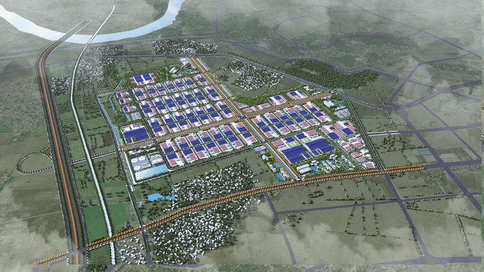 The 3D planned layout of Gia Binh II Industrial Park