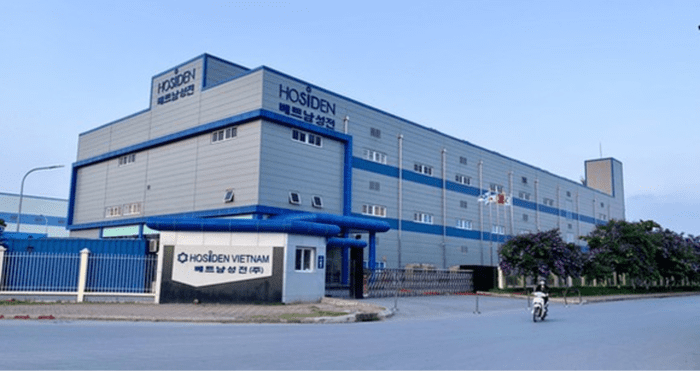 Hiện tại Hosiden Việt Nam có nhà máy đang hoạt động tại Khu công nghiệp Quang Châu