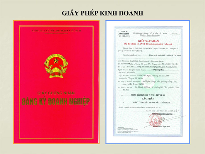 Đăng ký giấy phép kinh doanh với địa phương 