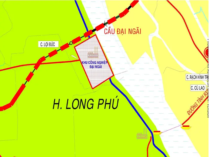 Vị trí KCN Đại Ngãi tạo lợi thế lớn cho vận chuyển hàng hóa