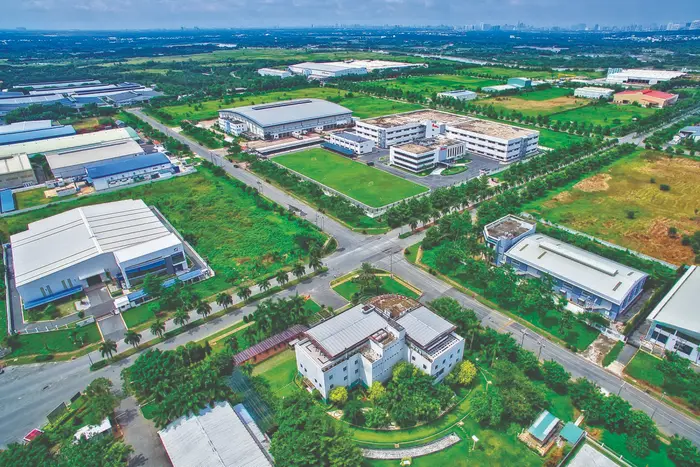 Các KCN ở Long An được quy hoạch đồng bộ về hạ tầng, thu hút đầu tư trong và ngoài nước (Hình ảnh: KCN Long Hậu)