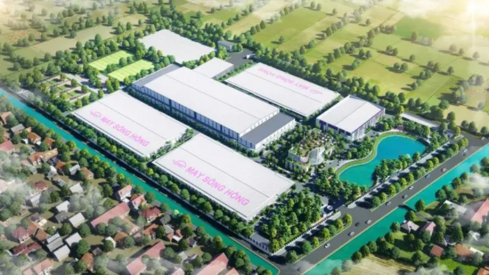 Công trình công nghiệp phục vụ trực tiếp cho các hoạt động sản xuất, chế biến, lắp ráp và lưu trữ trong nền kinh tế (Hình ảnh: Nhà máy Công ty cổ phần May Sông Hồng)