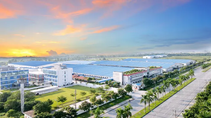Hình ảnh Công ty may Tinh Lợi nhìn từ trên cao