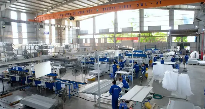 Bên trong nhà máy sản xuất nhôm của Công ty CP Công nghệ Grando
