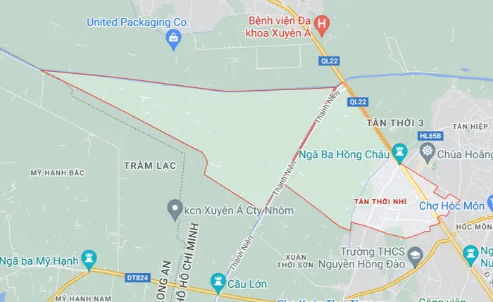 Dự án đường Thanh Niên đi qua xã Tân Thới Nhì, huyện Hóc Môn