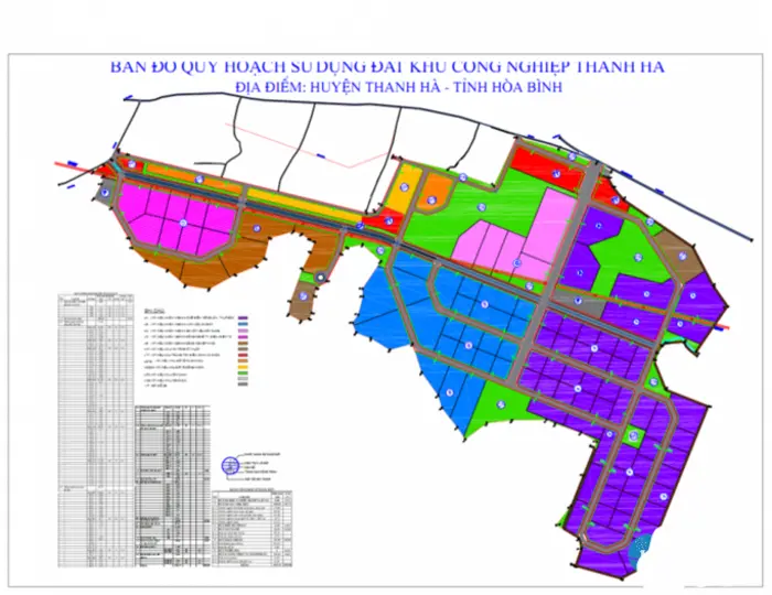 Bản đồ quy hoạch KCN Thanh Hà