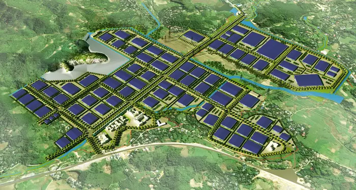 Sơ đồ mô phỏng KCN Mông Hóa