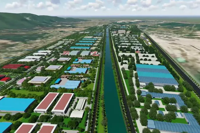KCN Sông Dinh sở hữu vị trí thuận lợi để giao thương hàng hóa (Ảnh: Phối cảnh KCN Sông Dinh)