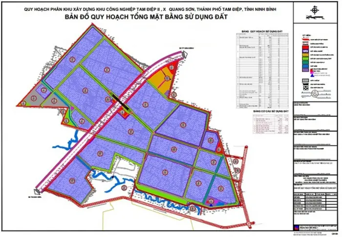 Bản đồ quy hoạch KCN Tam Điệp I