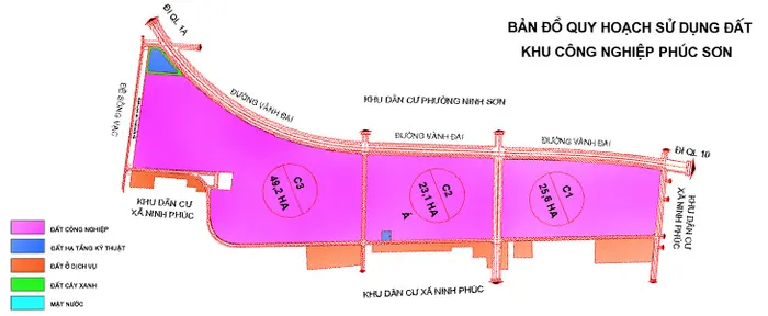 Bản đồ quy hoạch KCN Phúc Sơn