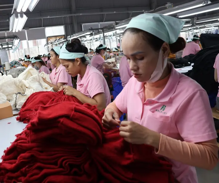 Bên trong nhà máy sản xuất sợi của Công ty Công nghệ LuGang Việt Nam