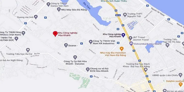Bản đồ vị trí KCN Hòa Khánh