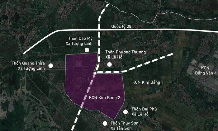 Vị trí địa lý KCN Kim Bảng
