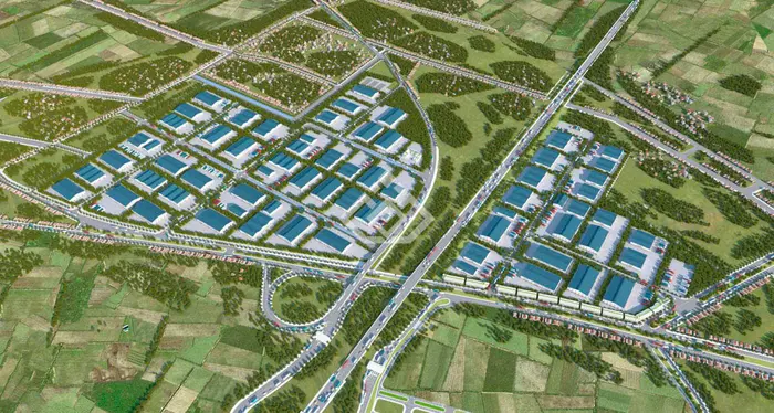 Bản thiết kế minh họa dự án KCN Hồng Tiến