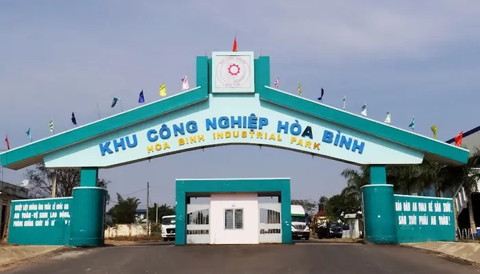 KCN Hòa Bình đã thu hút 22 dự án đi vào hoạt động