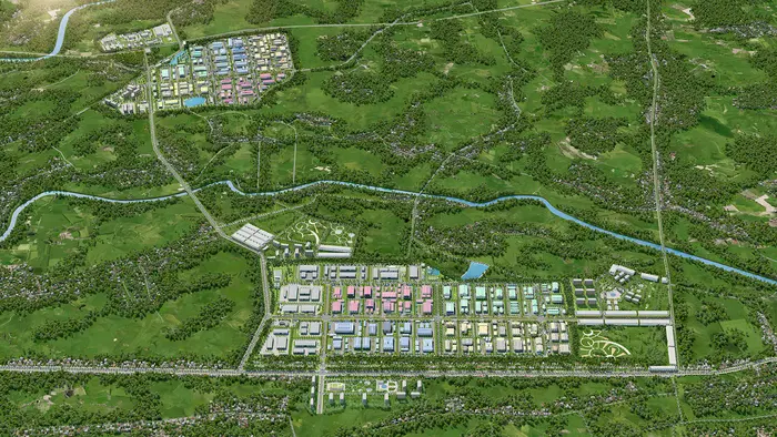 KCN Tây Bắc Hồ Xá có vị trí chiến lược khi nằm ngay cạnh Quốc lộ 1A và 9D