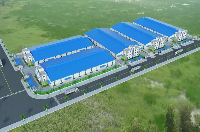 Kho liền kề là loại hình kho/ xưởng được xây dựng sát nhau trong cùng một khu